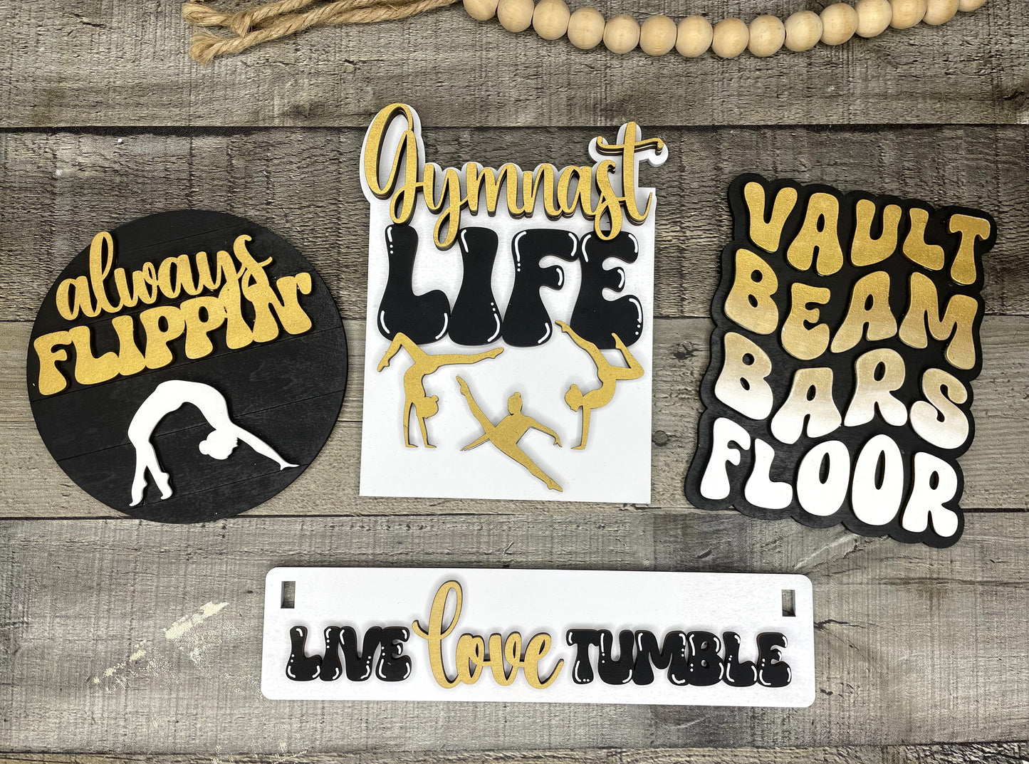 Live Love Tumble, Gymnastics, Gymnast Life, Sports Interchangeable Insert, Interchangeable DIY Craft Kit