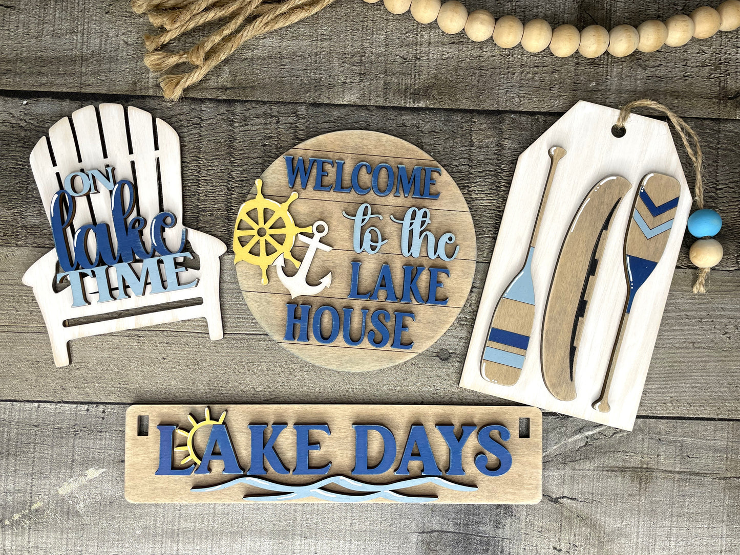 Lake Days, Lake House, Lake Time, Lake Themed Interchangeable Insert, Interchangeable DIY Craft Kit