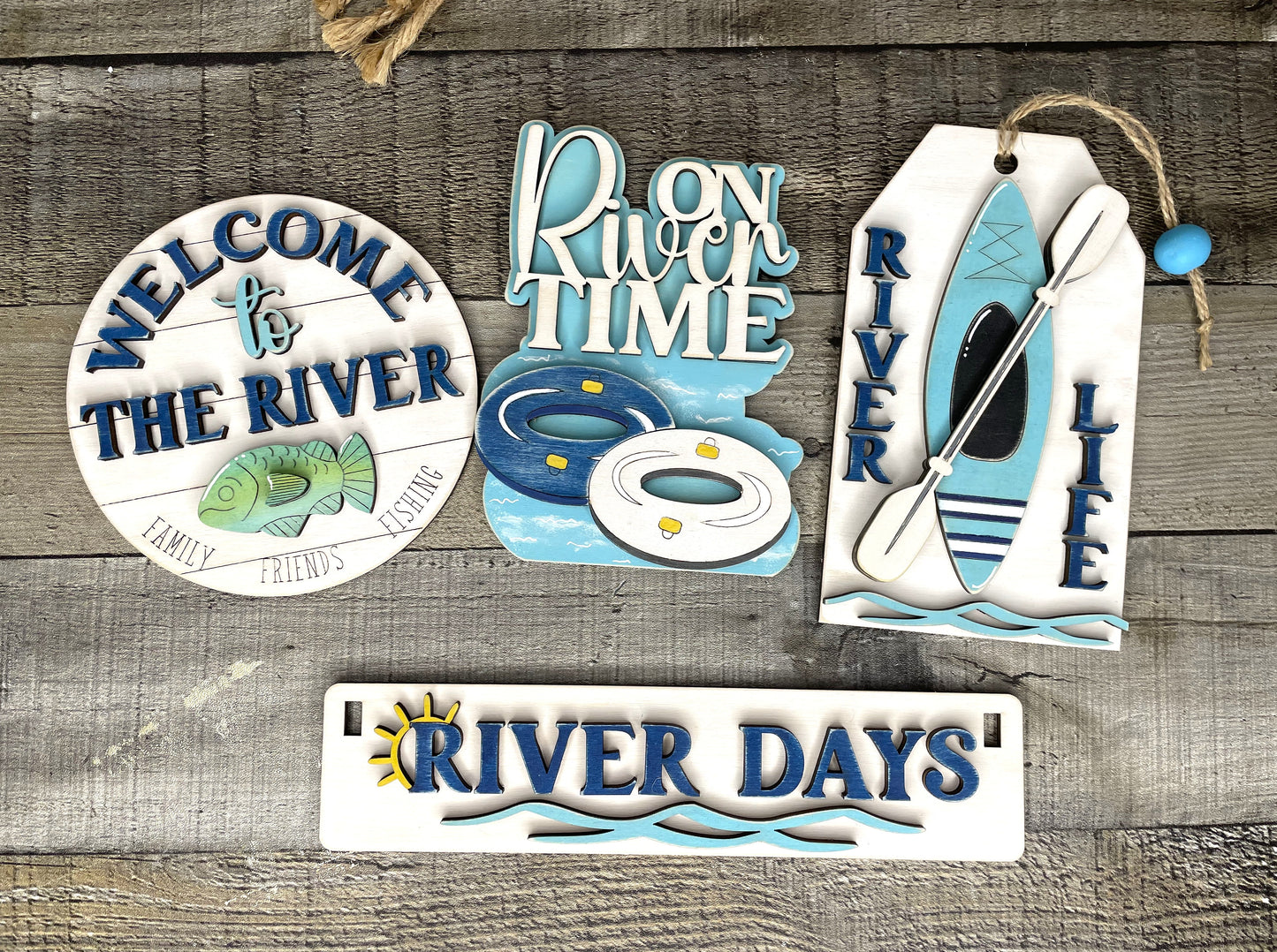 River Days, River Life, River Themed Interchangeable Insert, Interchangeable DIY Craft Kit