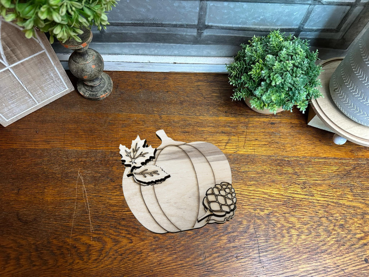 Fall Pumpkin Interchangeable Welcome Sign Insert