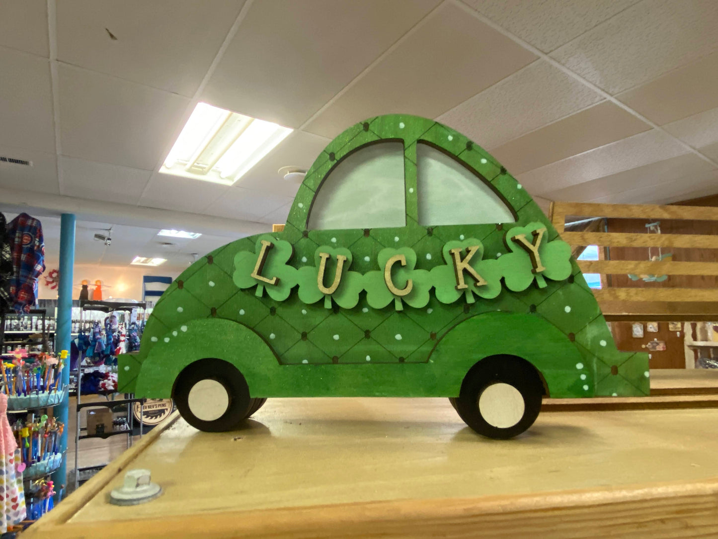 Lucky, Interchangeable Car Topper, DIY Craft Kit, Adult Paint Party