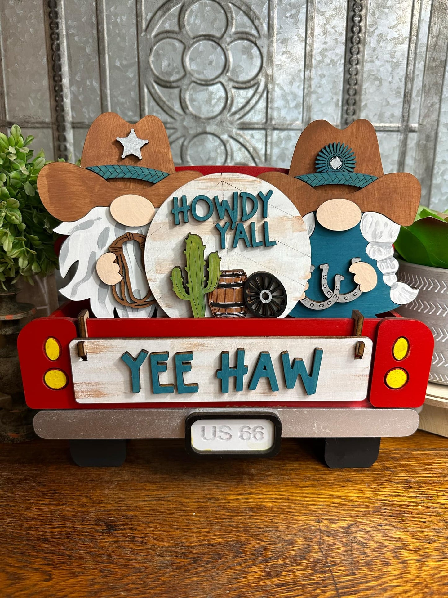 Yee Haw, Interchangeable Western Themed DIY Craft Kit with Unfinished Birch or Maple Plywood Cutouts