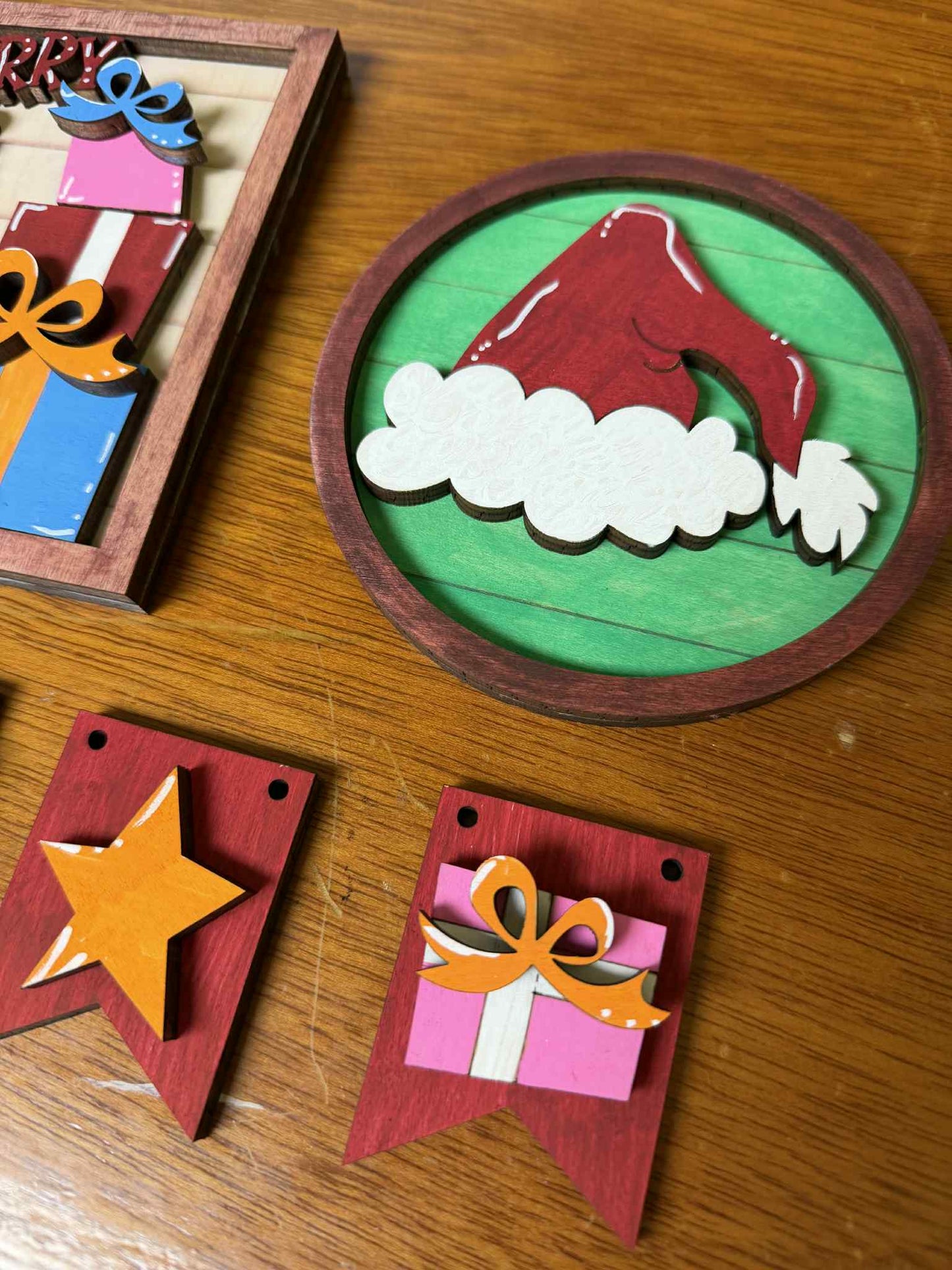 DIY “Merry Christmas Whimsical Tree” Sign Kit – Laser Cut Holiday Wood Craft | Paint-Your-Own Christmas Decor