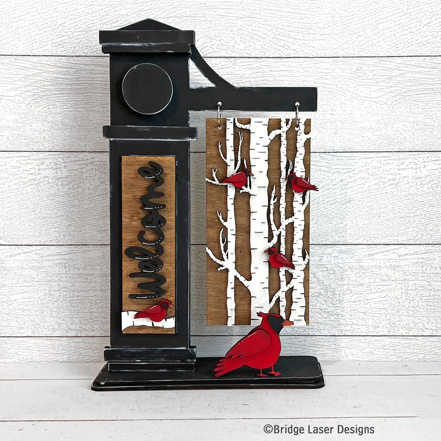 Interchangeable Cardinal Themed DIY Craft Kit with Unfinished Birch or Maple Plywood Cutouts