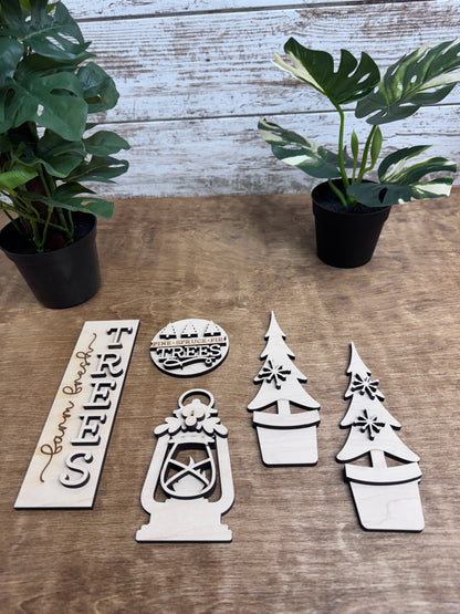 Farm Fresh Trees DIY Craft Kit | Interchangeable Door Insert