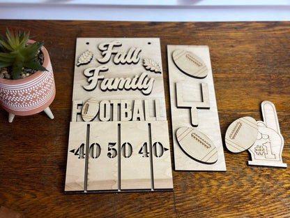 Actual unfinished wooden kit pieces